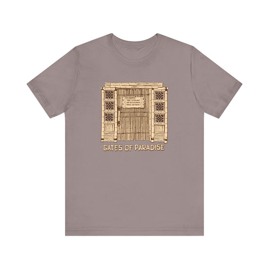 Gates of Paradise: Unisex Soft Cotton Tee