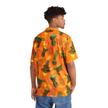 Orange: "Enchanted Carvings" Tiki Aloha Shirt