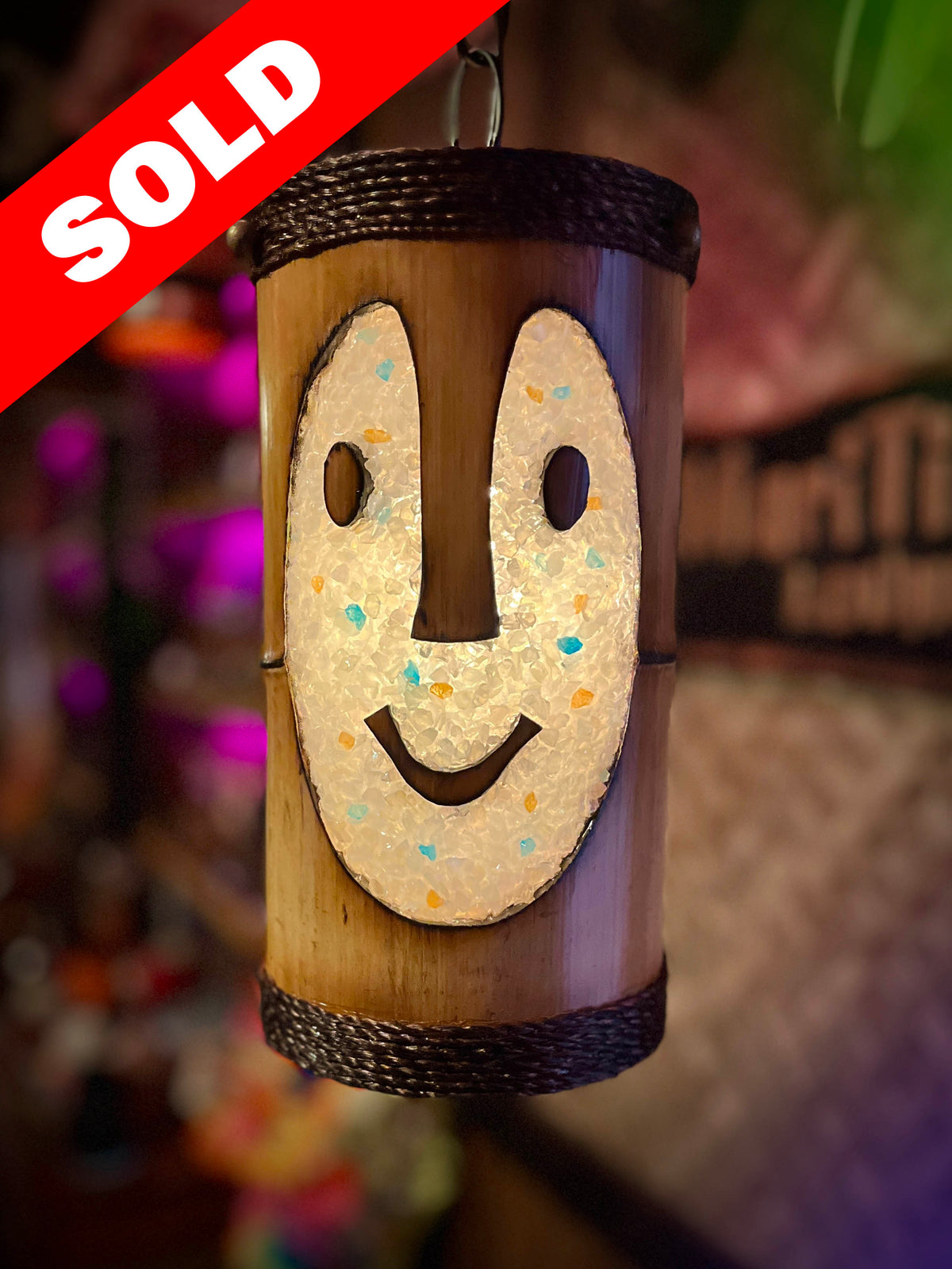 Baby Bob: Orchids of Hawaii type Tiki Bob Lamp #13