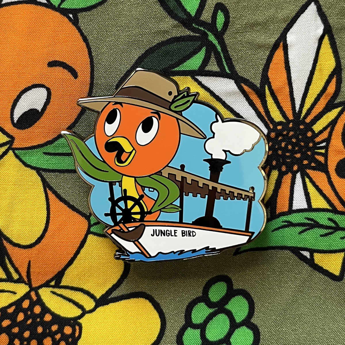 Orange Bird: Jungle Bird Pin