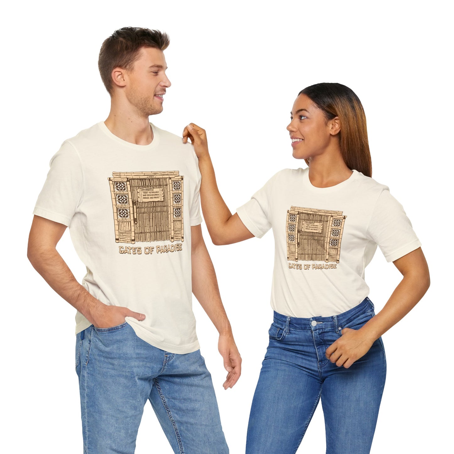 Gates of Paradise: Unisex Soft Cotton Tee