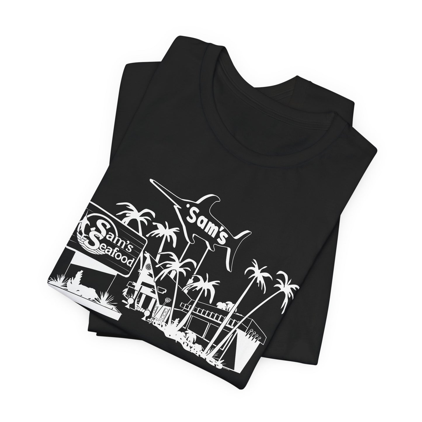 Sam's Seafood: Unisex Soft Cotton Tee