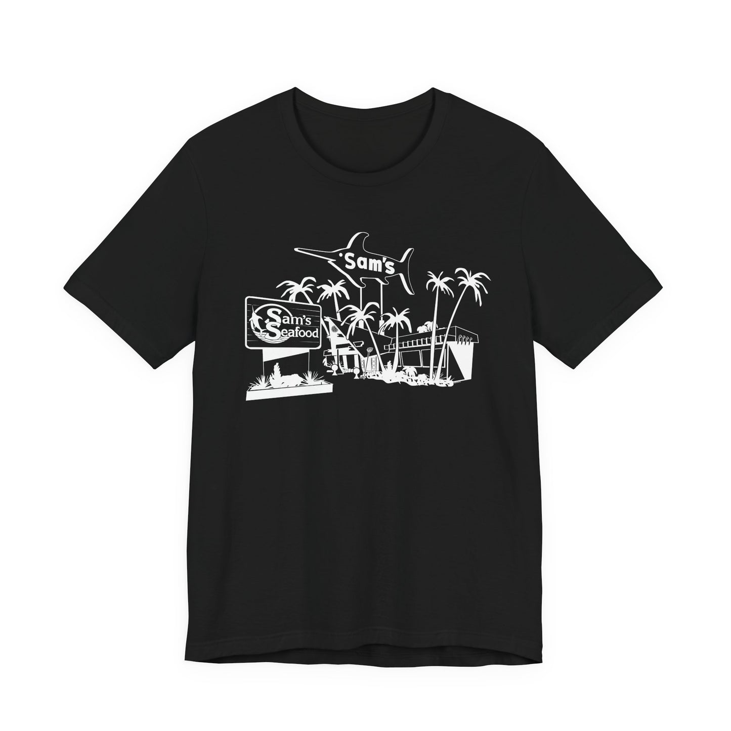 Sam's Seafood: Unisex Soft Cotton Tee