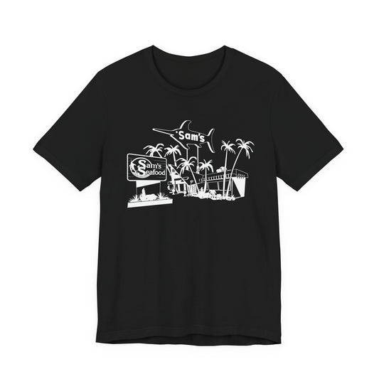 Sam's Seafood: Unisex Soft Cotton Tee