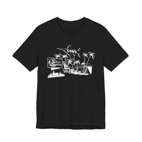 Sam's Seafood: Unisex Soft Cotton Tee
