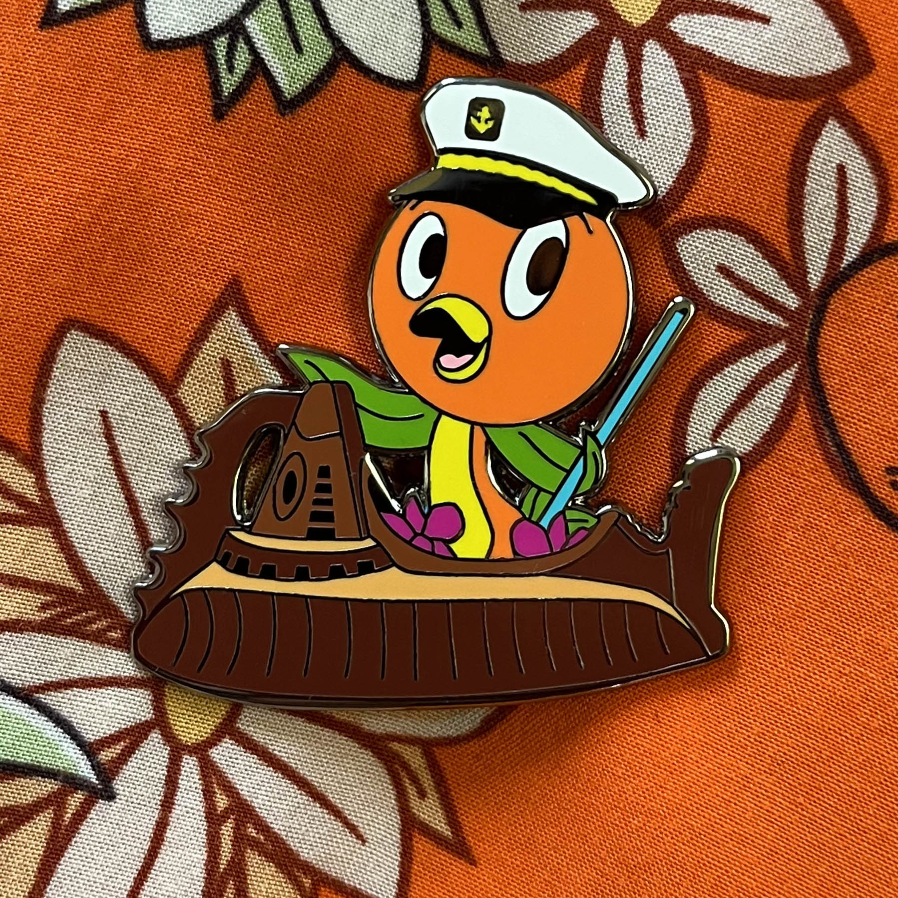 The Orange Bird Nautilus pin from PinTiki