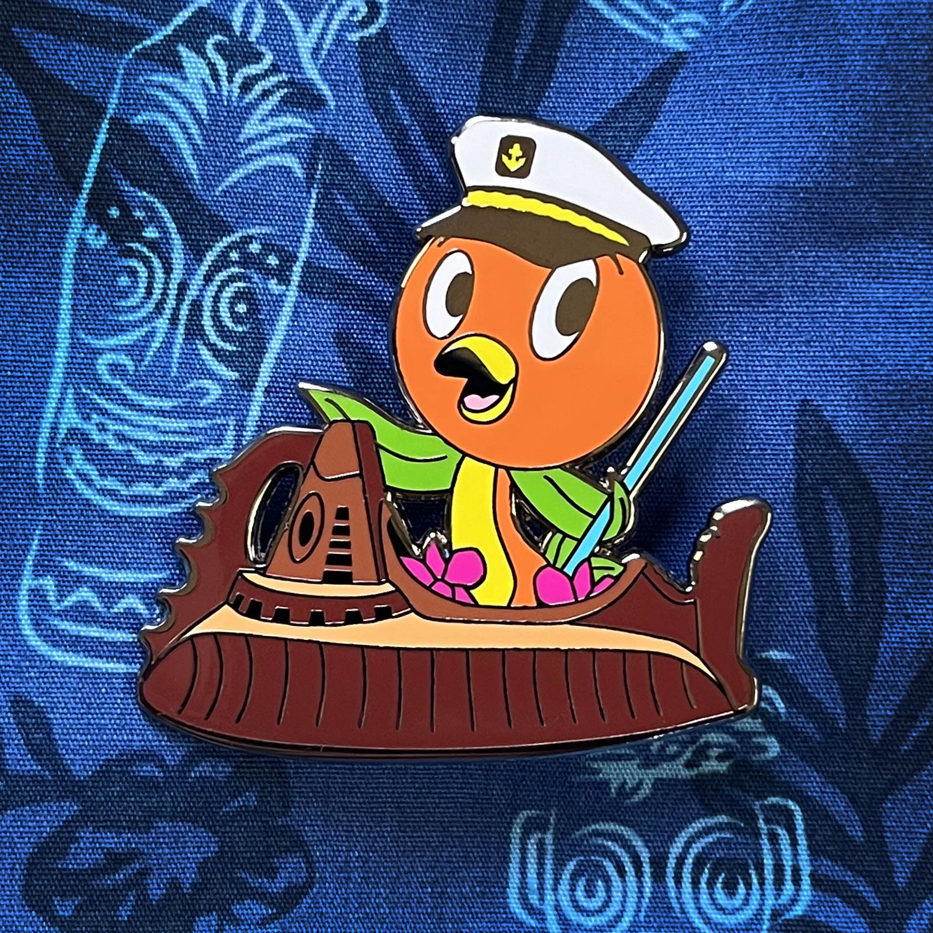 The Orange Bird Nautilus pin from PinTiki