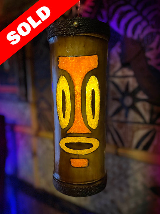 Mantis Lamp: Orchids of Hawaii style Tiki Lamp #01