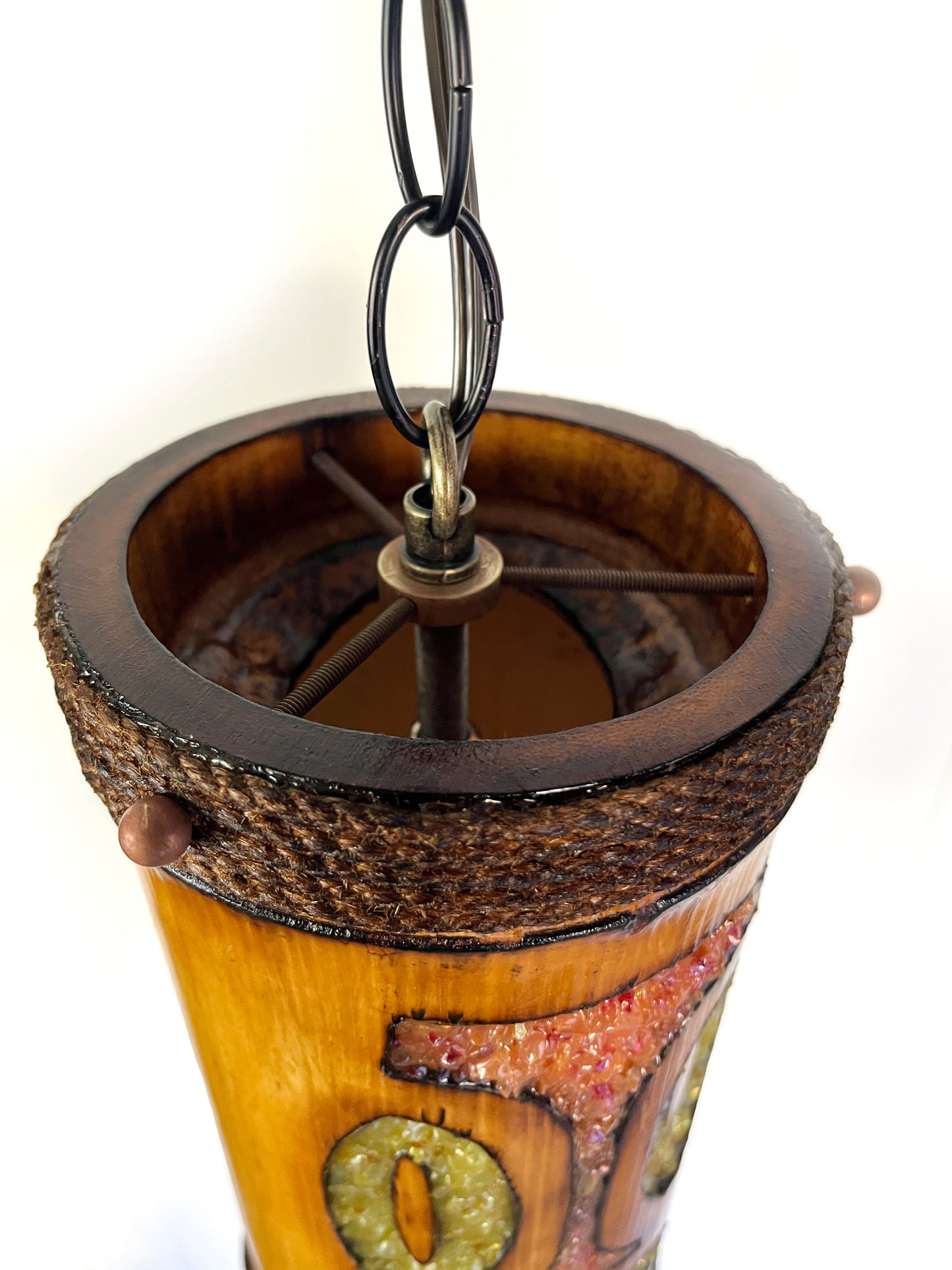 Mantis Lamp: Orchids of Hawaii style Tiki Lamp #03