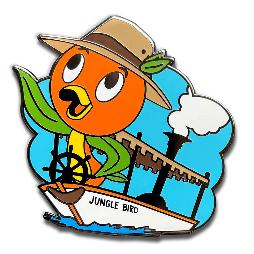 Orange Bird: Jungle Bird Pin