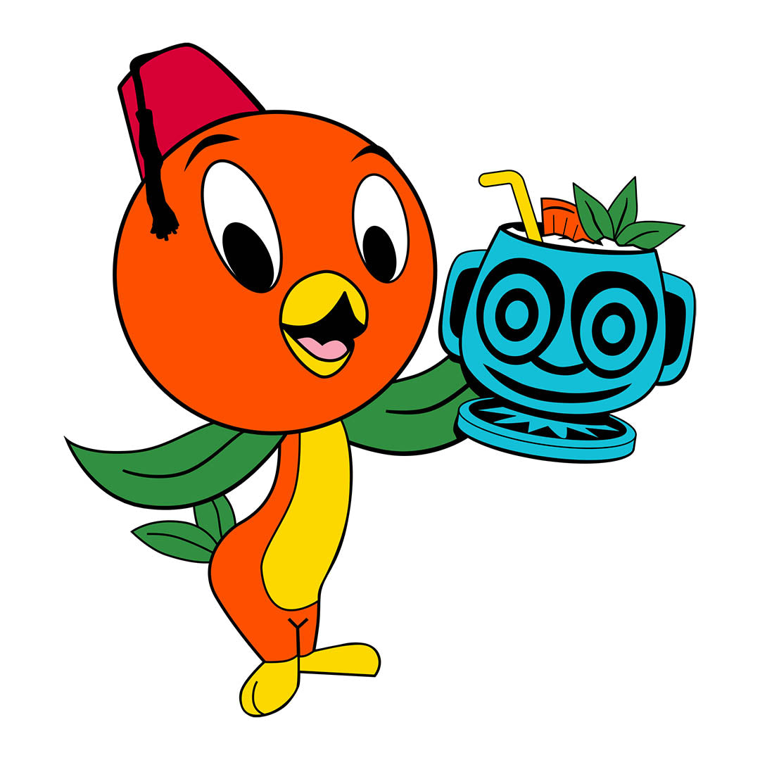 Orange Bird's Mai Tai - Sticker